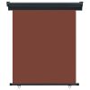 Balcony Side Awning 55.1"x98.4" Brown - Brown