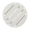 46*46*46cm Single Layer Round HDPE Side Table White - as picture