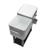 Outdoor 80QT Rolling Party Iron Spray Cooler Cart Ice Bee Chest Patio Warm Shelf - Silver