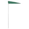 Garden Half Parasol with Pole 70.9"x35.4" Green - Green
