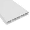 Privacy Fence Panels 6ft.H x 6ft.W WHITE Vinyl Full set of 2 Pcs - as Pic