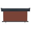 Balcony Side Awning 55.1"x98.4" Brown - Brown