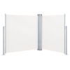 Retractable Side Awning Cream 55.1"x236.2" - Cream