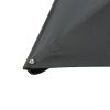 10ft Offset Patio Umbrella, Hanging Cantilever Umbrella, Square Shape, Aluminum Cross Base, Tilt, 360-Degree Rotation, Gray - as Pic