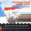 VEVOR Snow Roof Rake, 25" Plastic Blade Snow Removal Tool, 21ft Reach Aluminium Handle, Superior Roof Shovel with Anti-Slip Handle Grip, Easy to Setup