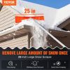 VEVOR Snow Roof Rake, 25" Plastic Blade Snow Removal Tool, 21ft Reach Aluminium Handle, Superior Roof Shovel with Anti-Slip Handle Grip, Easy to Setup