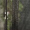 7.5FT Patio Umbrella Net, Universal Canopy Mesh Netting with Zipper Door, Weight & Draw String for Umbrella Table or Outdoor Seating, Black - as Pic