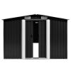 Garden Shed 101.2"x154.3"x71.3" Metal Anthracite - Anthracite