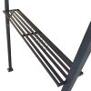 Outdoor Grill Gazebo 8 x 5 Ft, Shelter Tent, Double Tier Soft Top Canopy and Steel Frame with hook and Bar Counters, Grey - as pic