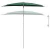 Garden Half Parasol with Pole 70.9"x35.4" Green - Green
