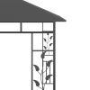 Gazebo with Mosquito Net 9.8'x9.8'x9' Anthracite 0.6 oz/ft¬≤ - Grey