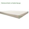 2PCS Set Outdoor Lounge Chair Cushion Replacement Patio Funiture Seat Cushion Chaise Lounge Cushion (Blue Striped Color) - as picture