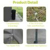 10 x 20 ft Heavy Duty Awning Canopy Pop Up Gazebo Marquee Party Wedding Event Tent with 6 Removable Sidewalls & Carry Bag - Grey