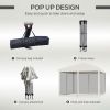 3X3M Pop Up Canopy Party Tent with Netting, Instant Gazebo Ez up Screen House Room with Carry Bag Height Adjustable-AS - as picture