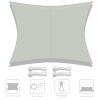 3x4m Rectangle Sun Shade Sail/Gary - LA01