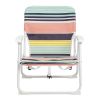 56*60*63cm 100kg Oxford Cloth White Iron Frame Beach Chair Color small size - as picture