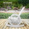 Garden lounge chairs-White - as picture