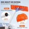 VEVOR Snow Roof Rake, 25" Plastic Blade Snow Removal Tool, 21ft Reach Aluminium Handle, Superior Roof Shovel with Anti-Slip Handle Grip, Easy to Setup