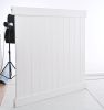 Privacy Fence Panels 6ft.H x 6ft.W WHITE Vinyl Full set of 2 Pcs - as Pic