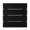 36*36*47cm Single Layer Square HDPE Side Table Black - as picture