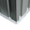 Garden Storage Shed Gray Metal 80.3"x52"x73.2" - Grey