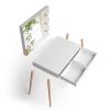 Wooden Vanity Table Makeup Dressing Desk with LED Light,dressing table with USB port,White - as Pic