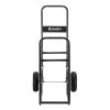 Firewood Cart 220LBS with Large Wheels, Fireplace Log Rolling Caddy Hauler, Wood Mover Outdoor Indoor Storage Holder Rack, Heavy Duty RT - black